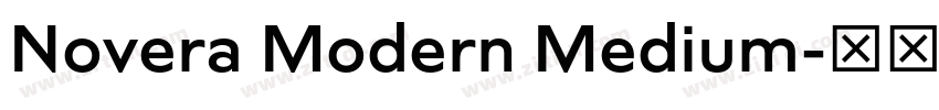 Novera Modern Medium字体转换